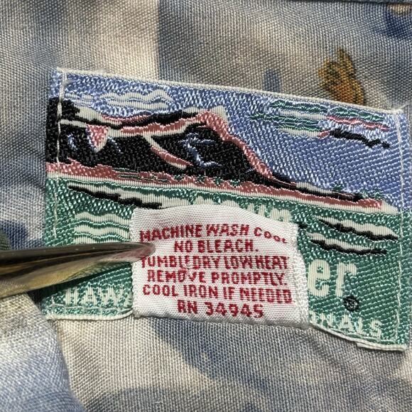 Vintage Reyn Spooner Hawaiian Shirt Mens XL Hula Girls Traditionals Volcano Luau - Picture 4 of 16